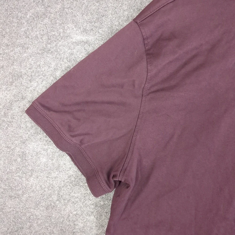 Banana Republic Luxe Touch Performance Polo Shirt Mens XL Plum Burgundy‎
